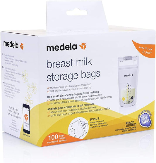 Freestyle Flex Breast Pump with Bonus 100 Breast Milk Storage Bags, Closed System Quiet Handheld Portable Double Electric Breastpump, Mobile Connected Smart Pump with Touch Screen LED Display