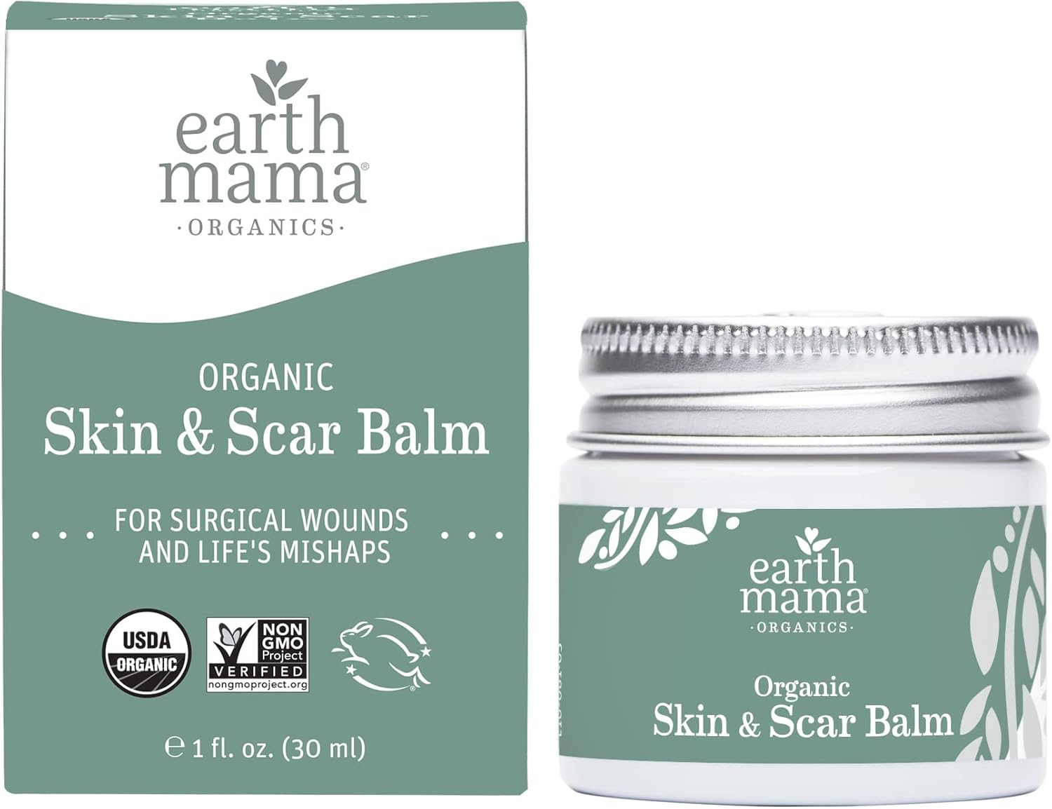 Organic Skin & Scar Balm | Reduces the Discomfort and Appearance of C-Section Scars and Pregnancy Stretch Marks, 1-Fluid Ounce