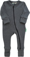 Organic Snuggle Soft Melange '2-Way' Zipper Romper