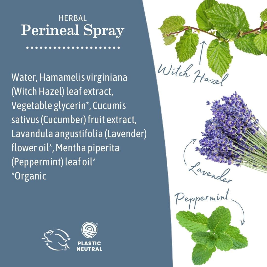 Postpartum Recovery Kit, Take Care down There® Trifecta with Organic Perineal Balm, Sitz Bath & Herbal Peri Spray, 3-Piece Set