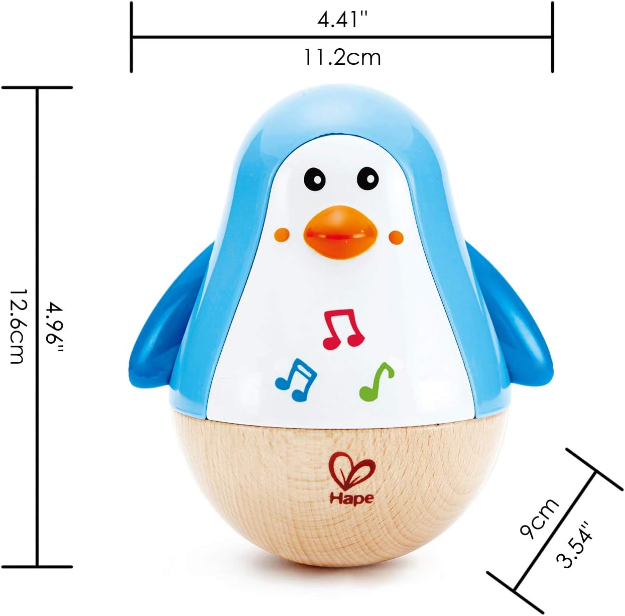Wobbling Melody Penguin Musical Instrument, Multicolor, 5'' X 2''