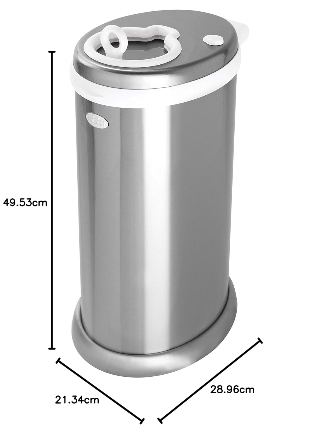Limited Edition, Money Saving, No Special Bag Required, Steel Odor Locking Diaper Pail, Chrome, 3.18 Ounces