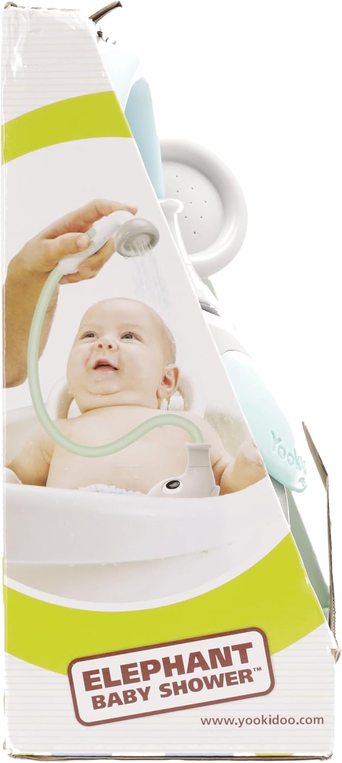 - Elephant Baby Bath Shower Head - Teal - Suitable for Newborns, Infants, and Toddlers - Can Be Used as a Bath Toy - Compact and Portable - from Birth – 40212