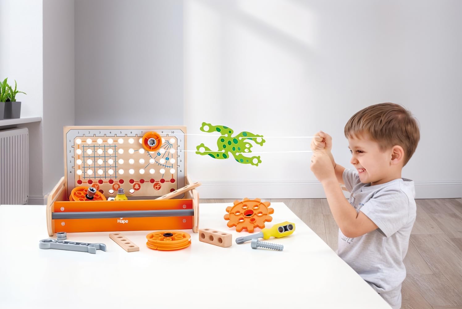Science Experiment Toolbox | Colorful Wooden 32 Experiment Kit, Fun Educational Science Kids Toy Set & Know-How Instruction App