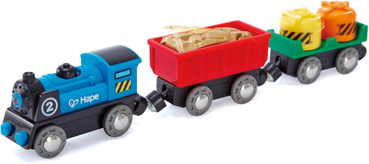 E3721 Kids Wooden Railway on the Go Engine Set Toy