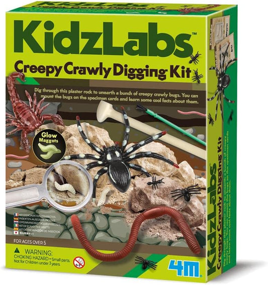 403397 Kidzlabs-Creepy Crawlies Digging Kit, Mixed Colours