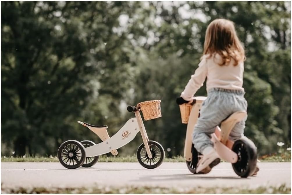 New, Kids Tiny Tot plus Balance Bike, Adjustable Seat, Puncture Proof Tires, Pedal-Free Training Bicycle for Children and Toddlers Ages 18 Months and up (White)