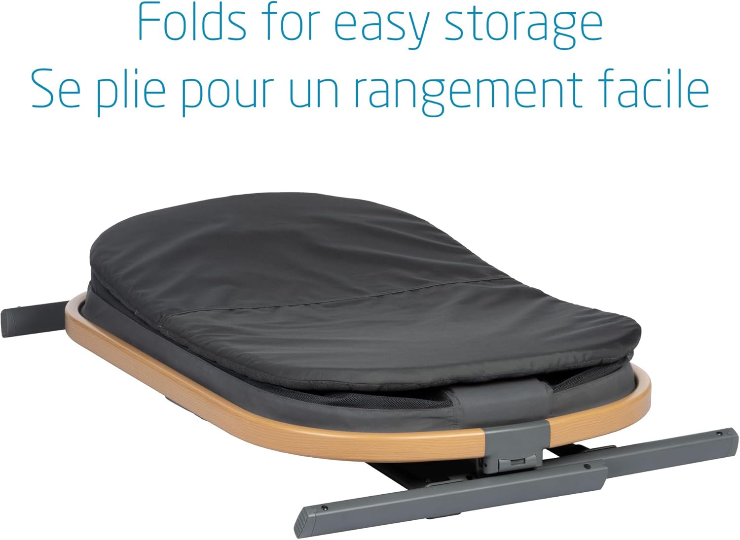 Iora Bedside Bassinet, Infant Bedside Sleeper Crib, 4 Height Positions, Portable & Folds Flat, Large Storage Basket, Includes Travel Bag, Classic Graphite