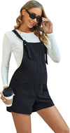 Women'S Maternity Overall Shorts Tie Knot Strap Short Romper Jumpsuit with Two Pockets