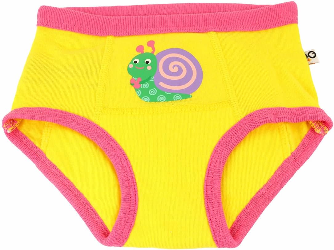 Organic Cotton Potty Training Underwear for Toddlers & Infants – Soft & Absorbent, Reusable Underwear for Boys & Girls, Transition from Diapers Garden Creatures 3T-4T