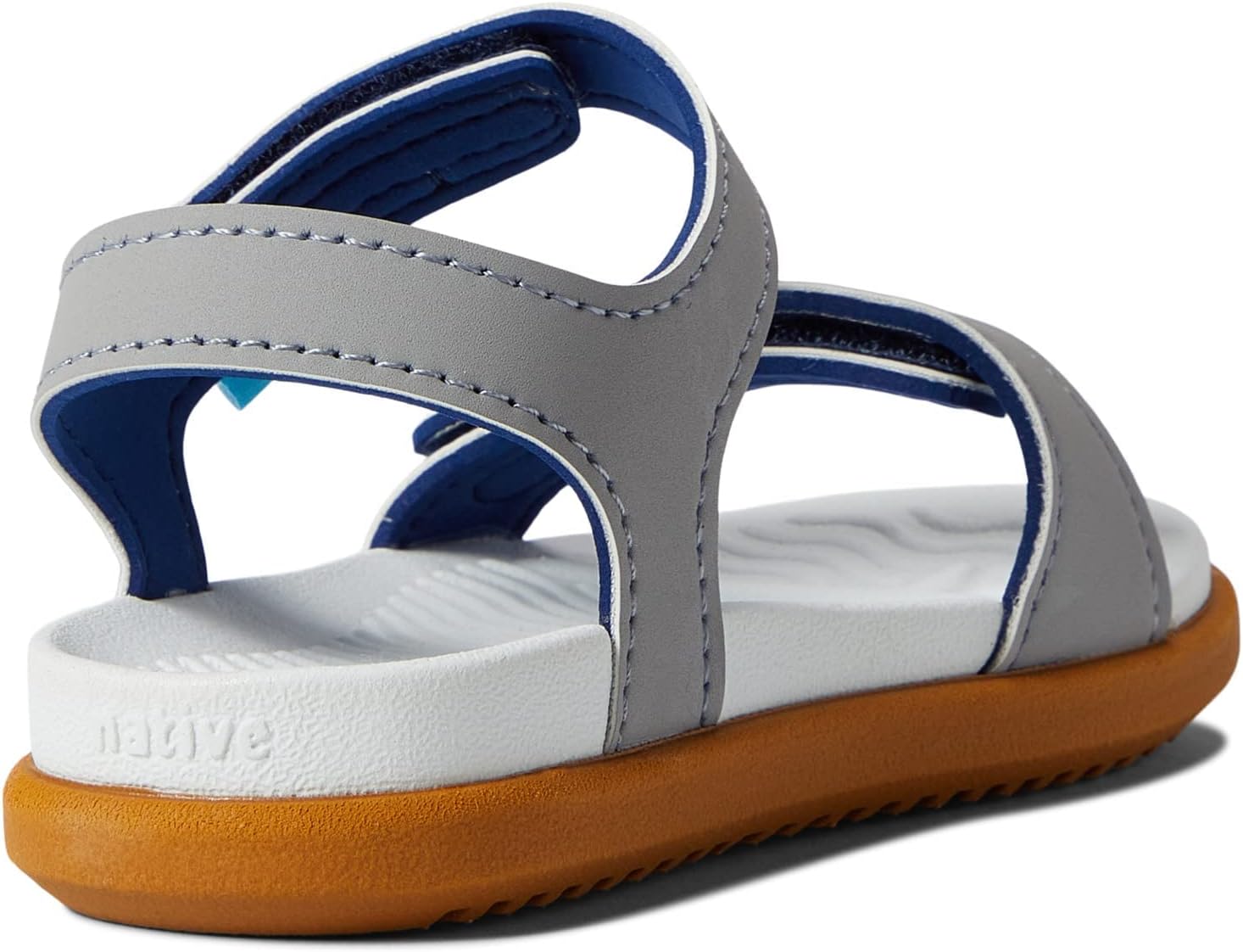 , Charley, Kids Sandal, Pigeon Grey/Shell White/Toffee Brown, 10 Toddler