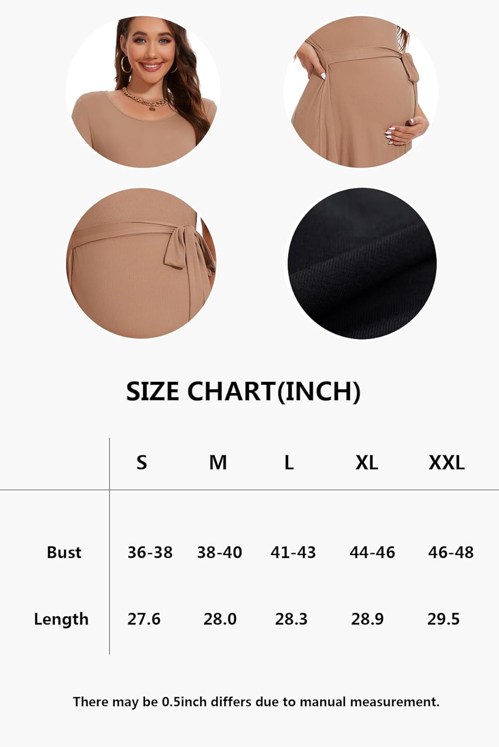 Women'S Short Sleeve Maternity Shirts Tie Front Pregnancy Clothes Tops