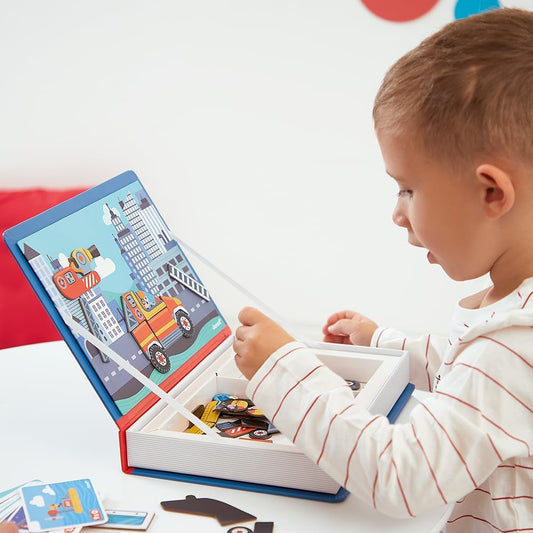 - Magneti’Book Firefighters - Educational Magnetic Games - Toy for Kids Toddler Children - Imagination and Creativity Game - Fine Motor Skills Toy - 3 to 8 Years - J02583