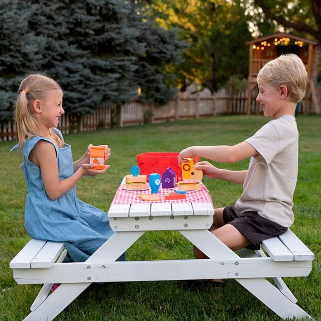 Pretendables Picnic Basket Set - Pretend Playset with Storage, 3+