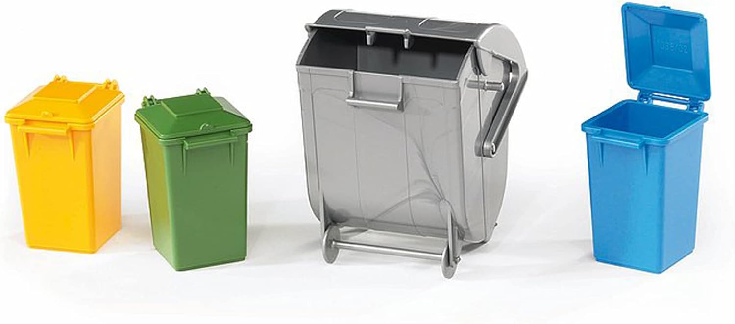02607 Trash Bin Set (3 Small, 1 Big)