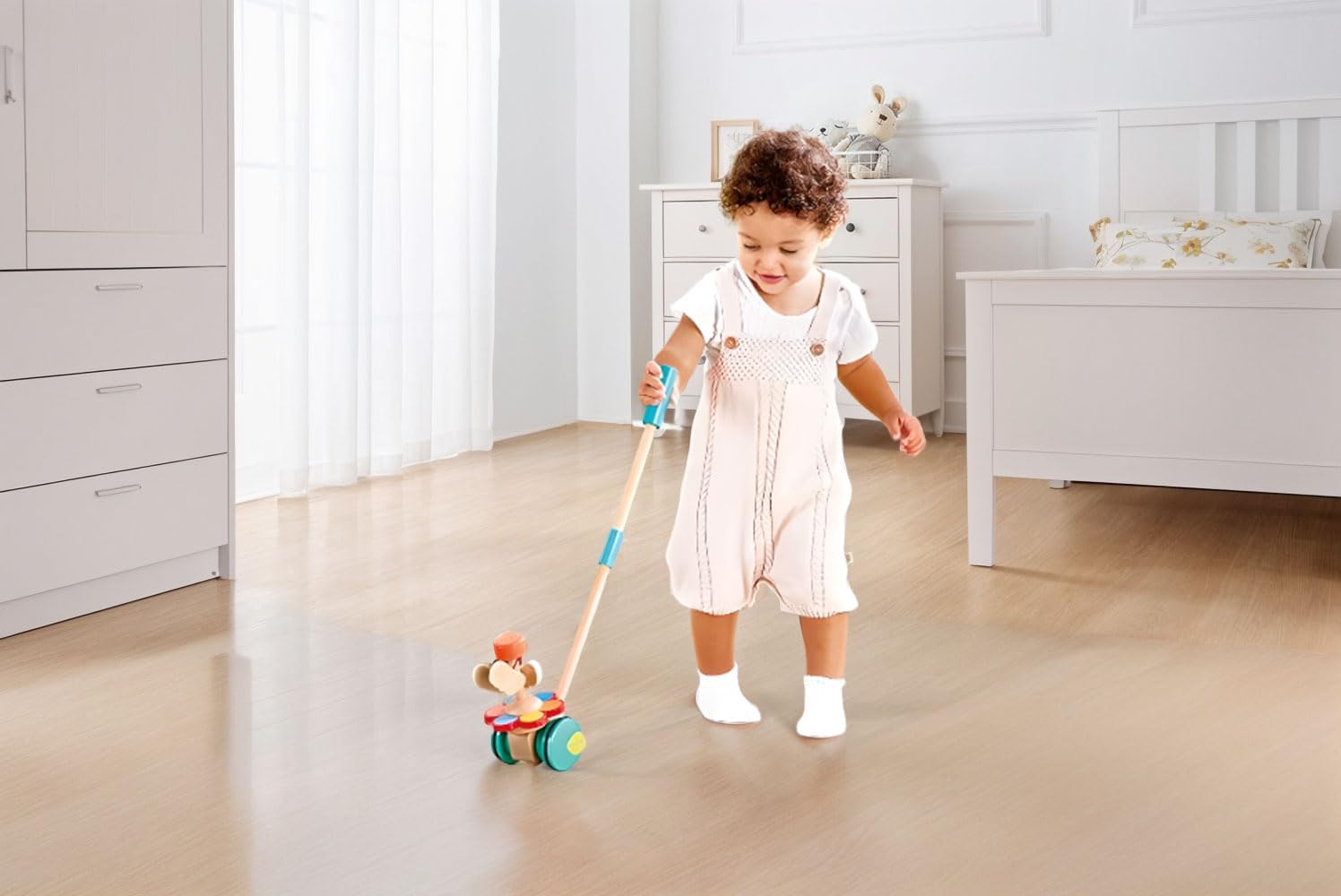 - Dancing Butterflies Wooden Push and Pull Toy