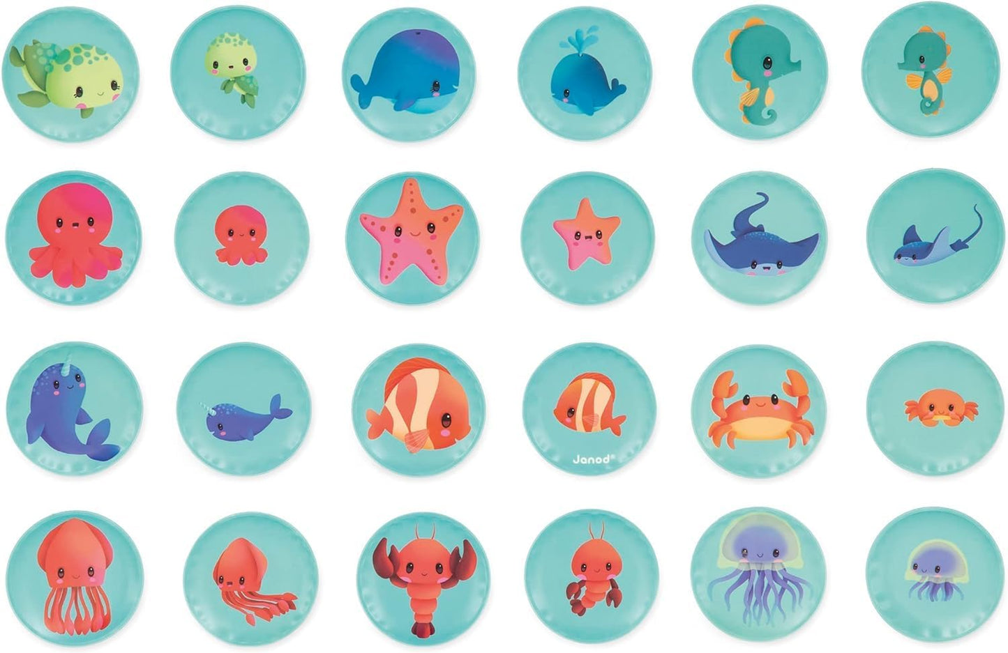 - Memory Game - Baby Animals - Bathtime Toys - Discovery and Early-Development - for Boys and Girls - from 24 Months + - Multilingual - J04723