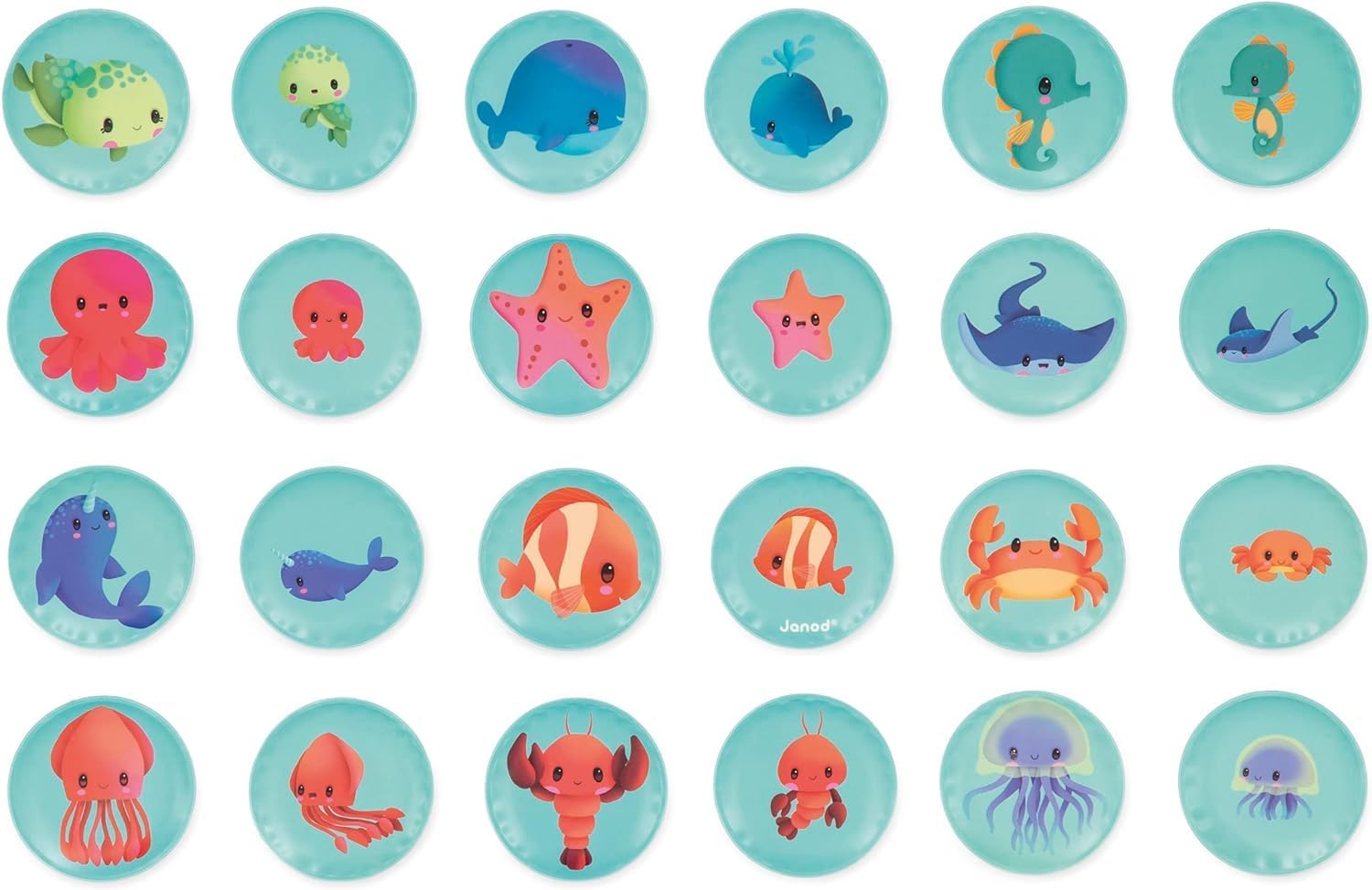 - Memory Game - Baby Animals - Bathtime Toys - Discovery and Early-Development - for Boys and Girls - from 24 Months + - Multilingual - J04723