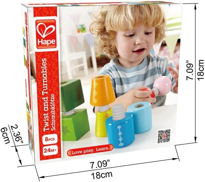 - Twist and Turnables Wooden Building Block Set