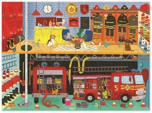 Fire Station Puzzle 24Pc, 1 EA