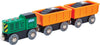 E3719 Kids Wooden Railway Passenger Steam Train Toy