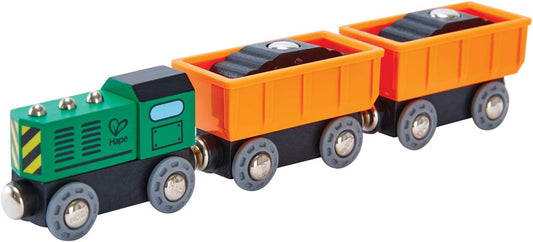 E3719 Kids Wooden Railway Passenger Steam Train Toy