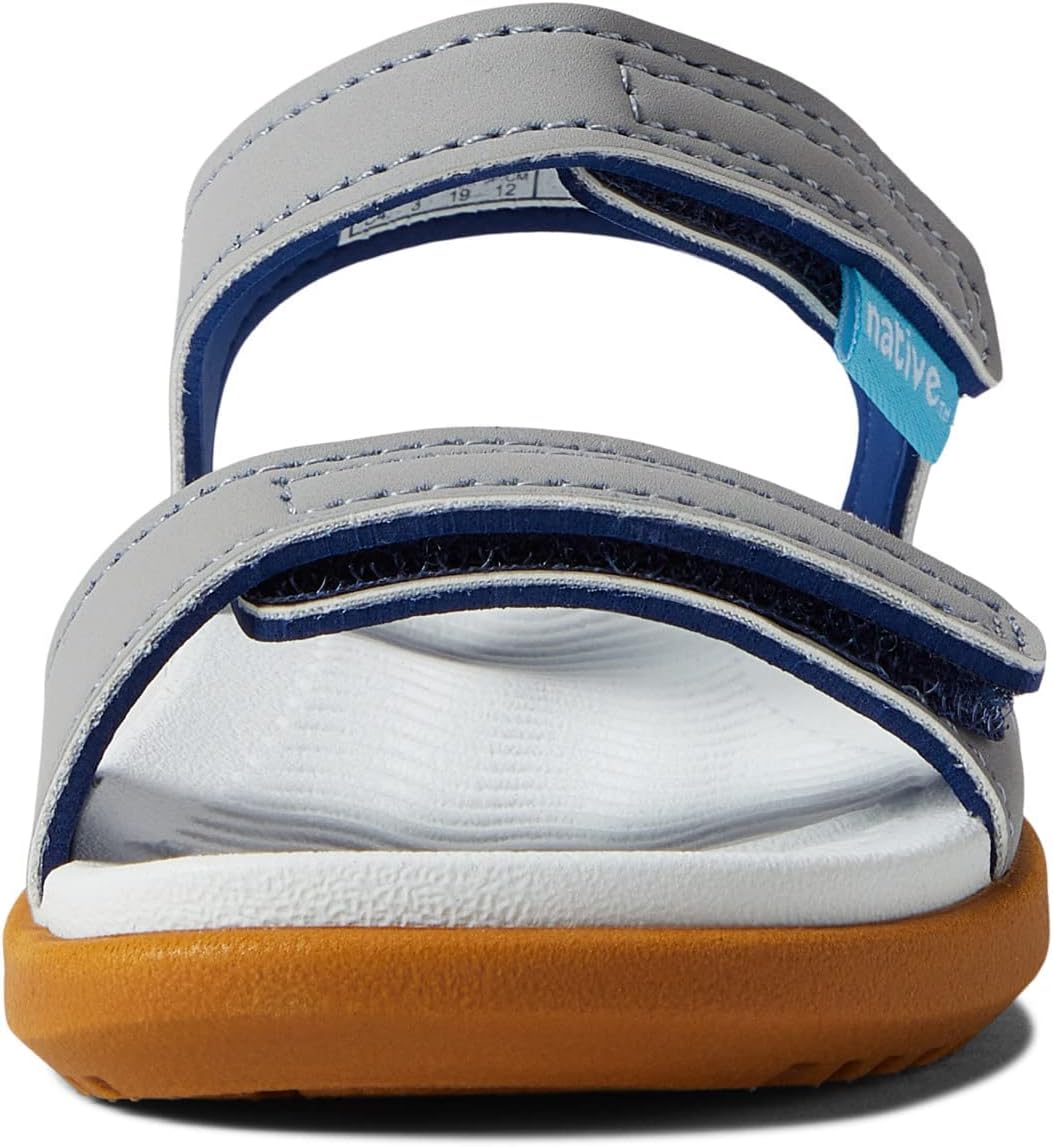 , Charley, Kids Sandal, Pigeon Grey/Shell White/Toffee Brown, 10 Toddler