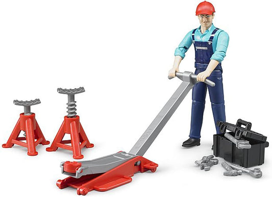 62100 Bworld Man with Repair Shop Accessories Vehicle Playsets