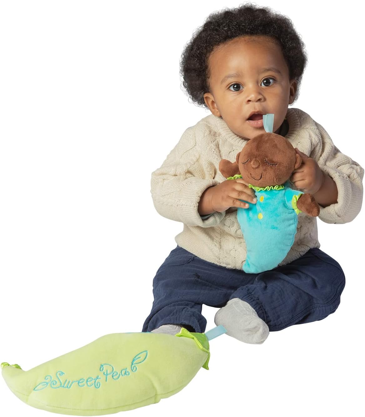 Snuggle Pod Sweet Pea Brown First Baby Doll with Cozy Sleep Sack for Ages 6 Months and Up