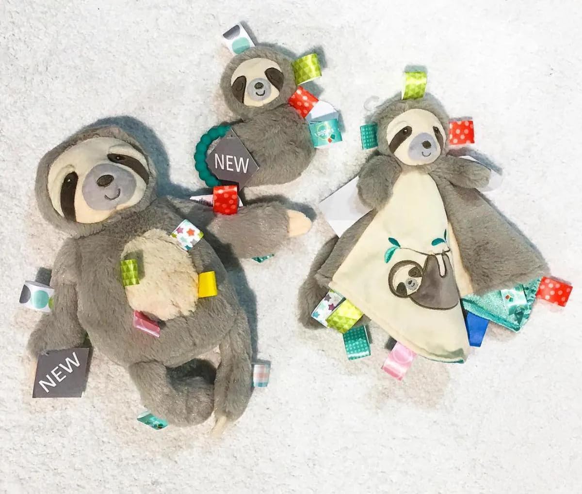 - Baby Infant Toddler - Taggies Rattle - Molasses Sloth - Sensory Toy 5''