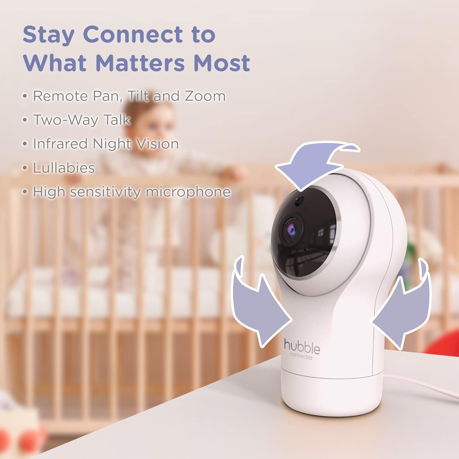 - Nursery View Pro - 5 In. Video Baby Monitor with Pan, Tilt and Zoom - HCNVPRO-CA