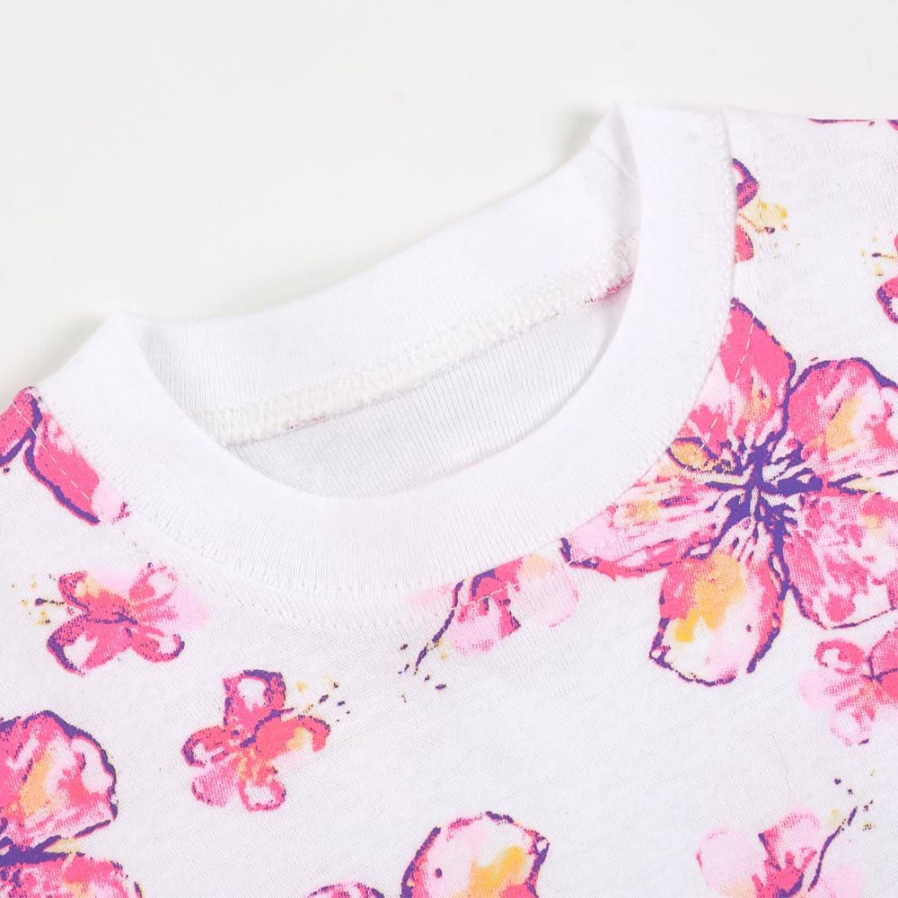 Pajamas Girls Toddler Kids Children'S Outfit Nightwear 100% Cotton Sets Children'S Sleepwear Short Sleeve Pjs