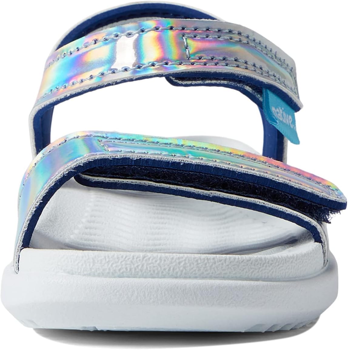 Kids Charley Hologram (Toddler) Flat Sandals for Kids - Metallic Synthetic Upper, Man Made Outsole, and round Toe