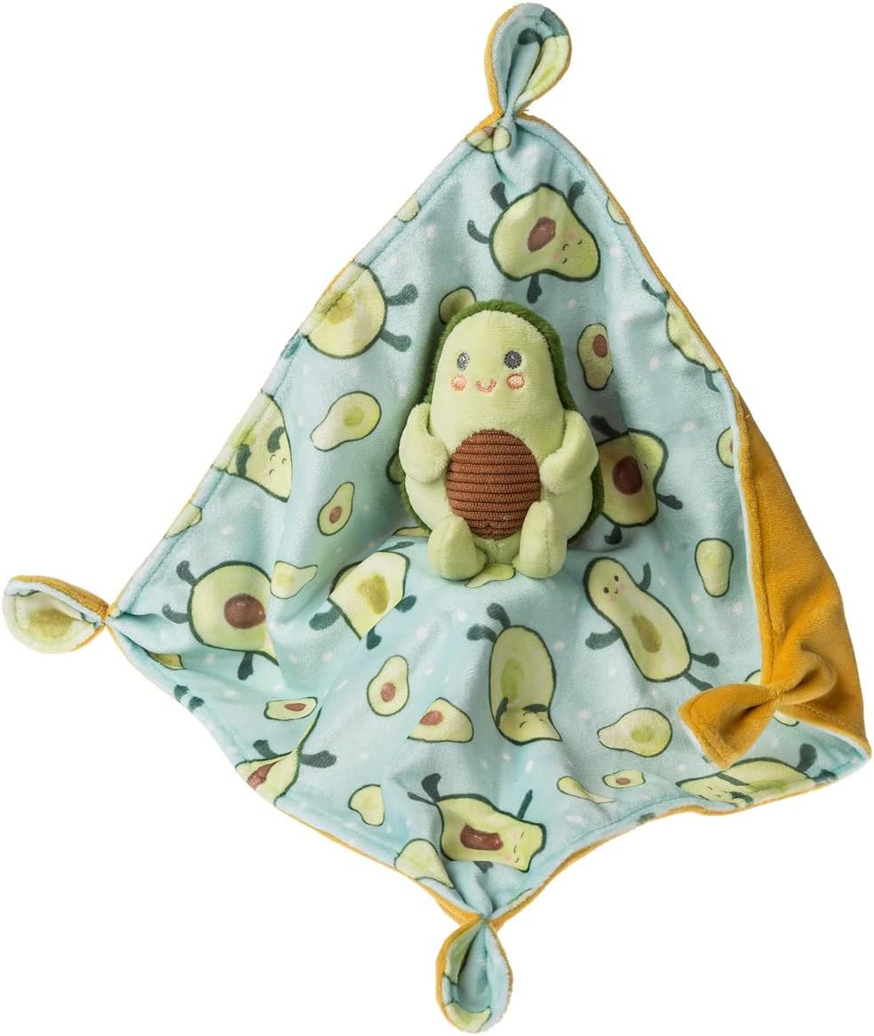 Sweet Soothie Lovey Security Blanket, 10 X 10-Inches, Avocado