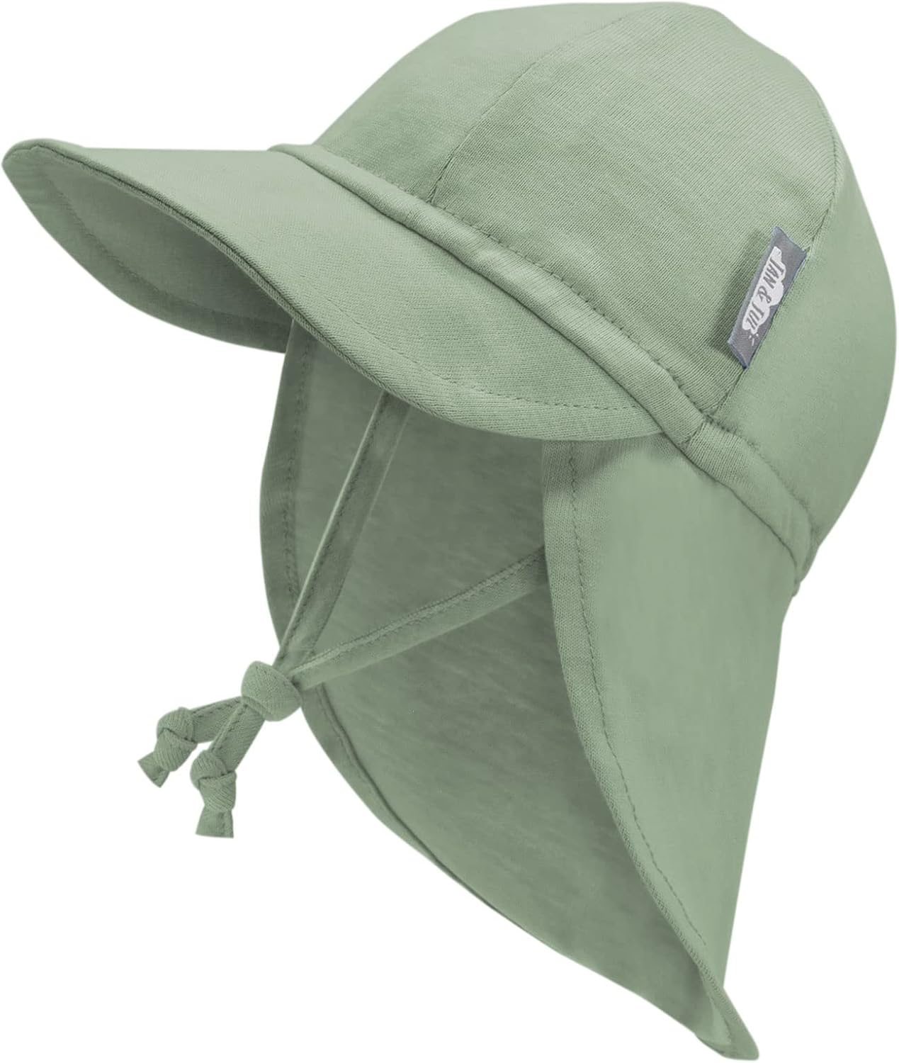 Neck Flap Sun-Hat for Baby Boys Girls, Tie with Strings