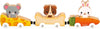 - Magnetic Pets - Includes 3 Wooden Animals and 3 Cars - Connets to Make a Small Train - Educational Early-Learning - for Children from 18 Months Old and up - Multilingual - J03315