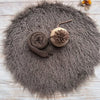 Newborn Photography Props Soft Baby Faux Fur Long Pile Blanket Background Kid Layer Cute Infant Photo Shoot Accessories