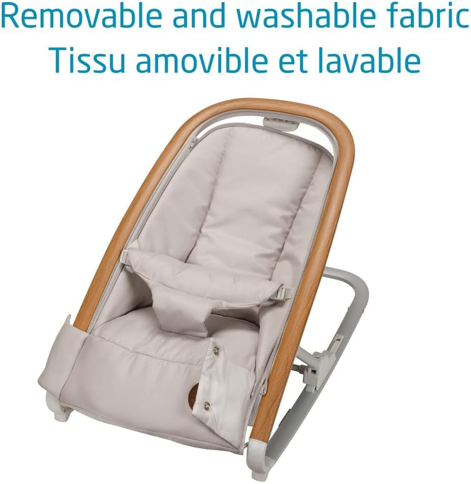 2-In-1 Kori Rocker, Folds Flat, Travel, Washable Fabrics, Sand Horizon