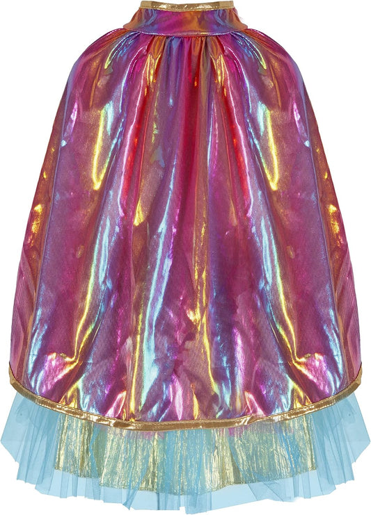 Super-Duper Tutu/Cape/Mask, Pink/Gold Size 4-6
