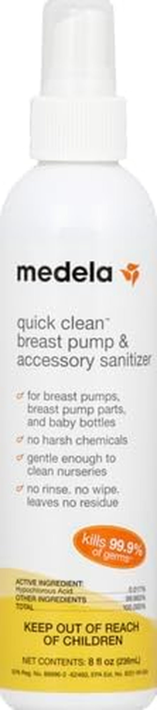Quick Clean Breast Pump and Accessory Sanitizer Spray