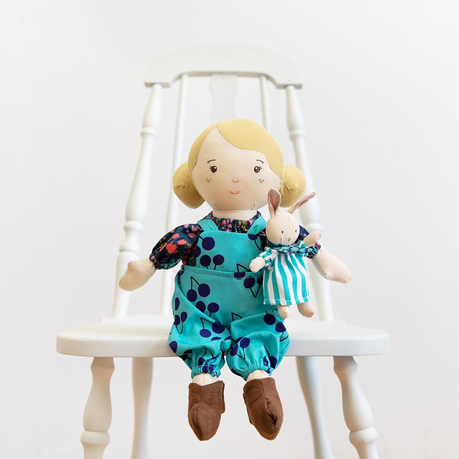 Playdate Friends Ollie Machine Washable and Dryer Safe 14 Inch Doll with Companion Stuffed Animal
