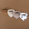 4Pcs/Lot Baby Bibs Muslin Cotton Stuff Newborn Solid Color Snap Button Soft Saliva Towel Burp Cloth Feeding Drool Bibs