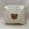 Baby Diaper Bag Cotton Bear Shape Portable Baby Diaper Caddy Organizer Reusable Nappies Stroller Diaper Wet Bag