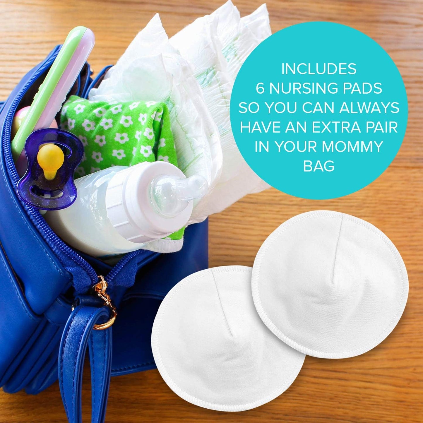 N900 Washable Nursing Pads, White