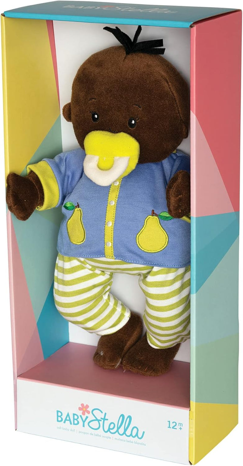 Baby Stella Brown Doll 15" Soft First Baby Doll