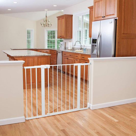 Tall and Wide Easy Install Gate- White