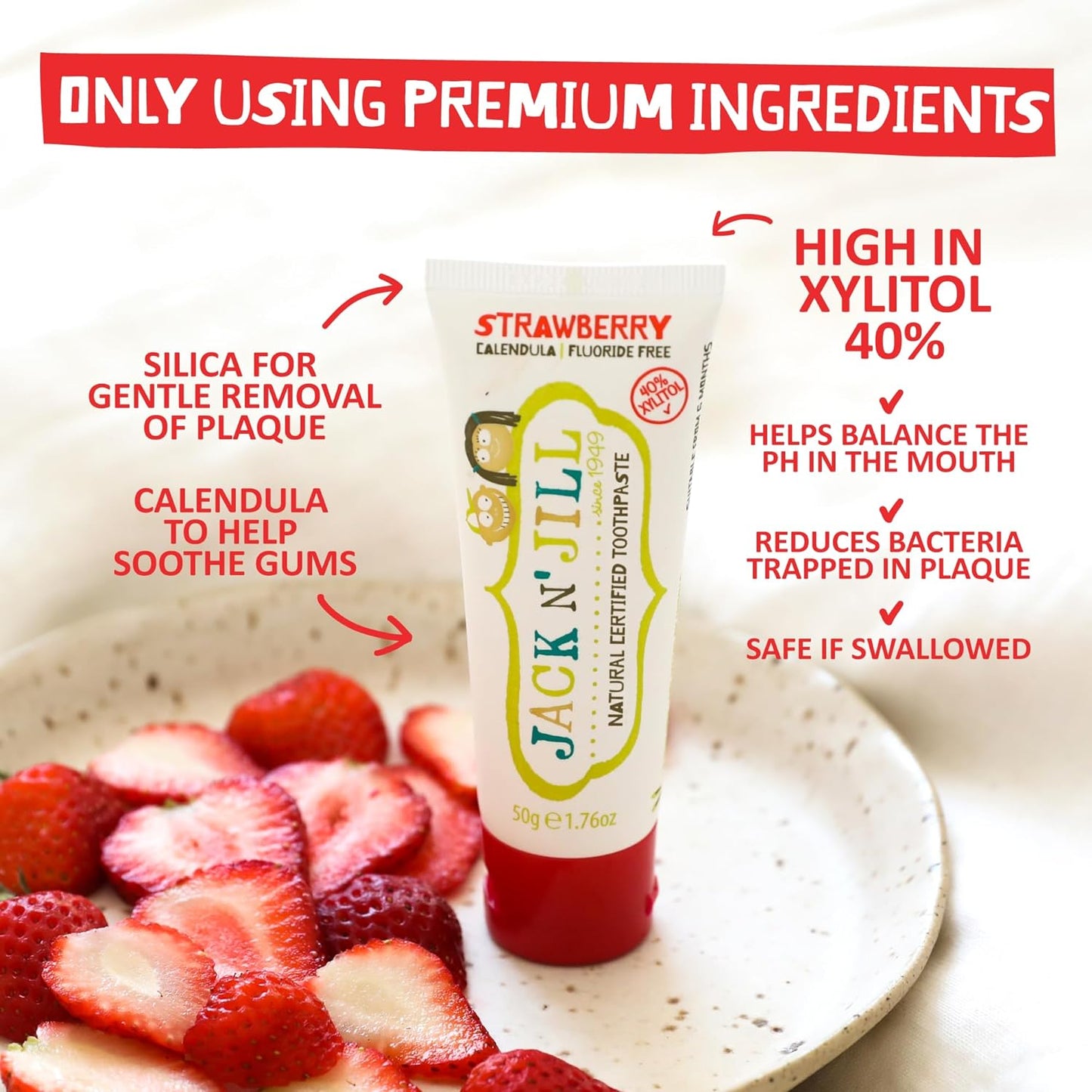 Natural Toothpaste, Banana, 1.76Oz (Pack of 2)