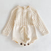 Spring Baby Clothes Girls Romper Autumn Long Sleeve Baby Girl Knit Hollow Out Rompers Baby Jumpsuit Baby Clothes