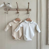 2024 Autumn New Baby Long Sleeve Lapel Bodysuit Newborn Infant Cotton Jumpsuit for Boy Girl Toddler Clothes 0-24M