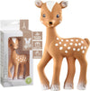 Fanfan the Fawn - 'S New Friend - Soft Natural Rubber - Bpa-Free Teething Toy for Babies from Birth